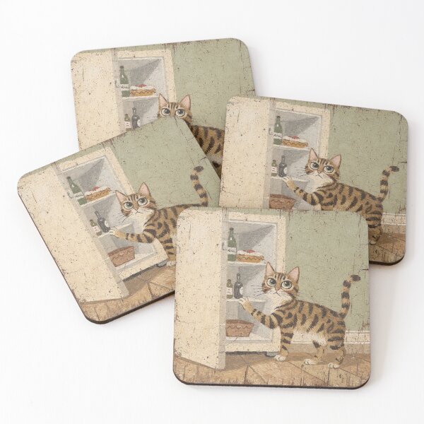 Item preview, Bengal Cat Caught Red-Pawed at the Open Fridge designed and sold by PictorialWhimsy.