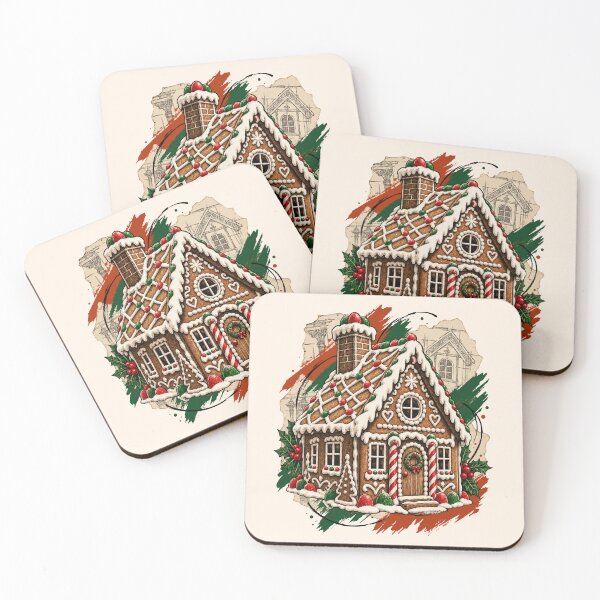 Item preview, The Christmas House Holds Sweet Gingerbread Secrets designed and sold by Honu2025.