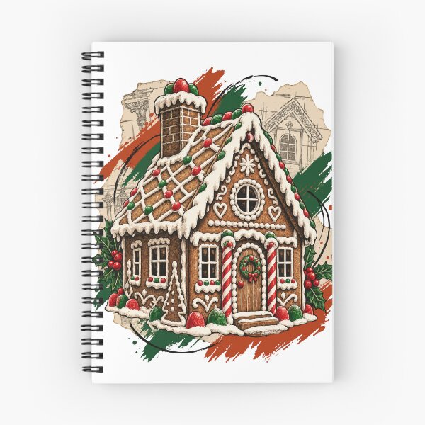 Item preview, The Christmas House Holds Sweet Gingerbread Secrets designed and sold by Honu2025.