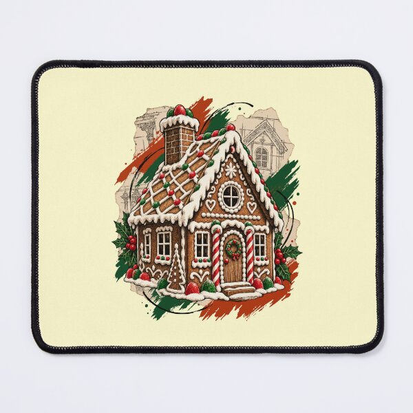 Item preview, The Christmas House Holds Sweet Gingerbread Secrets designed and sold by Honu2025.