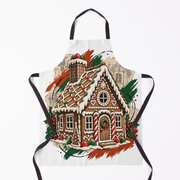 Item preview, The Christmas House Holds Sweet Gingerbread Secrets designed and sold by Honu2025.