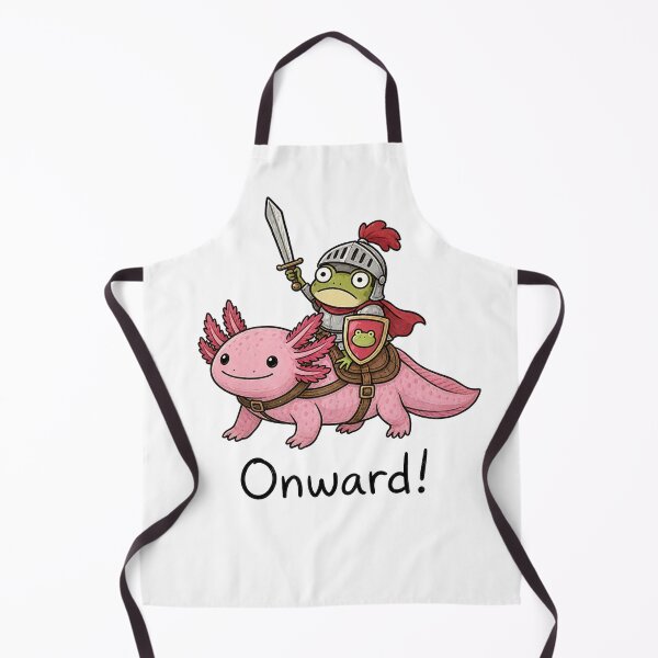 Item preview, Cute Axolotl Frog Knight Onward Medieval Fantasy designed and sold by dschiffer12.