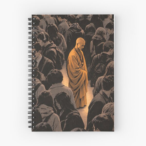 Item preview, Stillness Among the Many — Monk in the Crowd designed and sold by SacredLensV.