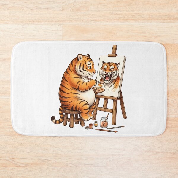 Item preview, The Potbelly Tiger's Self-Portrait designed and sold by Dhenin Studio.