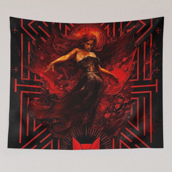 Item preview, Red Rising Wolf and Woman designed and sold by gloriacorear.