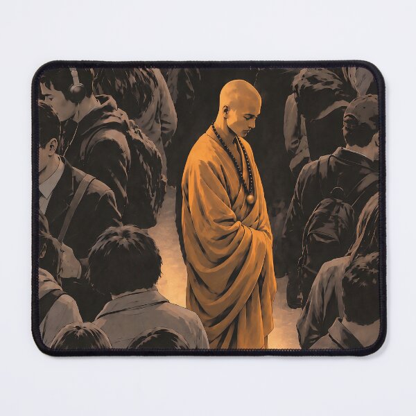 Item preview, Stillness Among the Many — Monk in the Crowd designed and sold by SacredLensV.