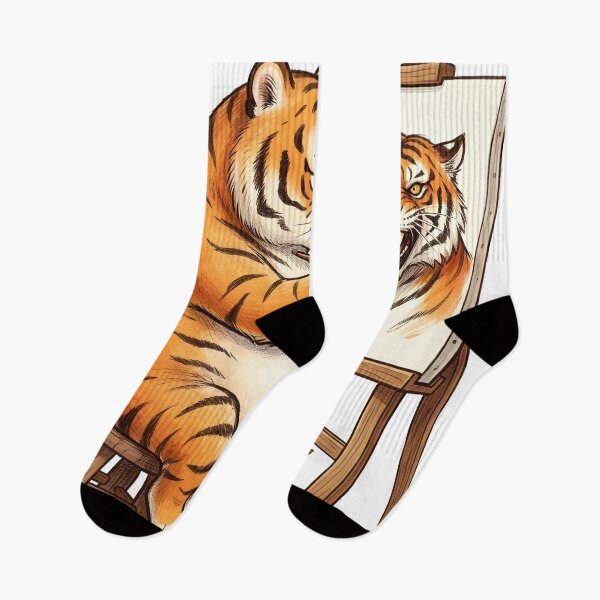 Item preview, The Potbelly Tiger's Self-Portrait designed and sold by Dhenin Studio.