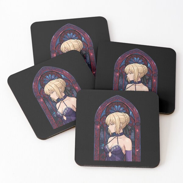 Item preview, Saber Alter Fate Stay Night Purple Gothic Stained Glass designed and sold by mildaclairmo.