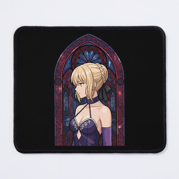 Item preview, Saber Alter Fate Stay Night Purple Gothic Stained Glass designed and sold by mildaclairmo.