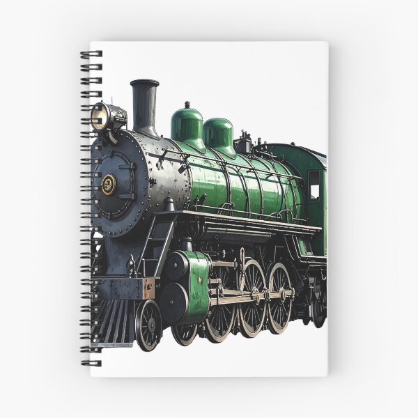 Item preview, Classic steam locomotive in green, without tracks designed and sold by LiskoDesign.