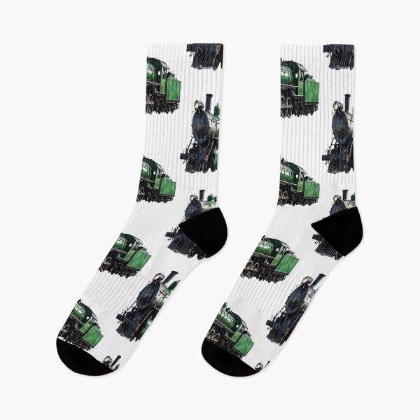 Item preview, Classic steam locomotive in green, without tracks designed and sold by LiskoDesign.