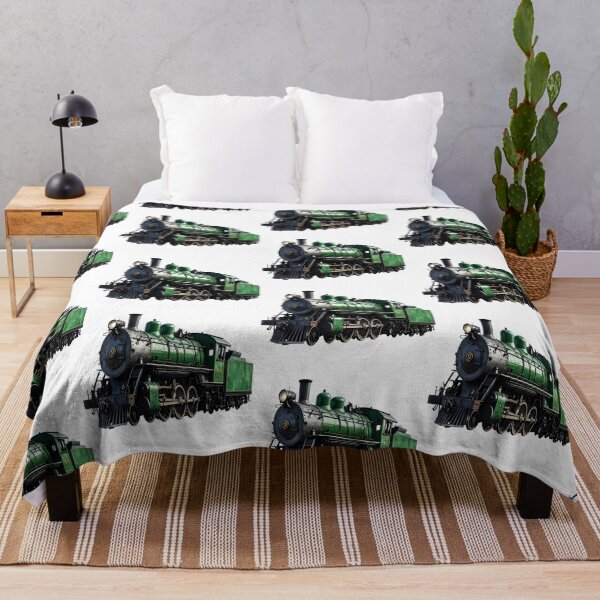 Item preview, Classic steam locomotive in green, without tracks designed and sold by LiskoDesign.