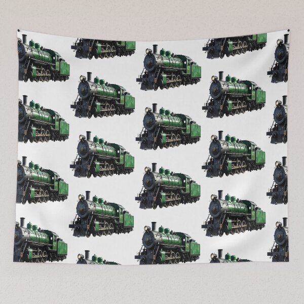 Item preview, Classic steam locomotive in green, without tracks designed and sold by LiskoDesign.