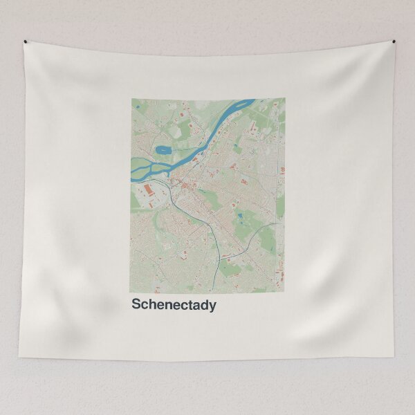 Item preview, Schenectady Minimalistic Map Art designed and sold by MapsNerd.