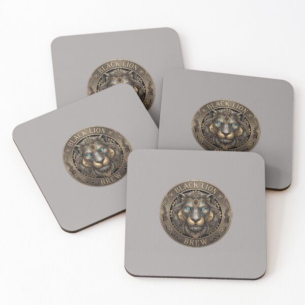 Item preview, Black Lion Brew Badge Mecha Robot Design-84 designed and sold by IsaacKelly2121.