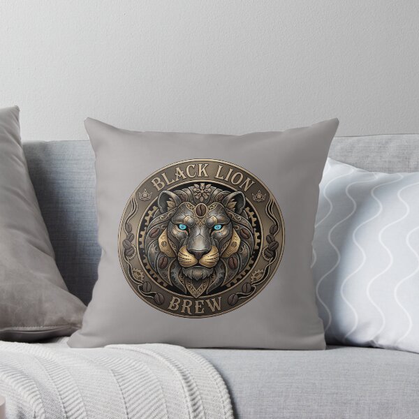 Item preview, Black Lion Brew Badge Mecha Robot Design-84 designed and sold by IsaacKelly2121.