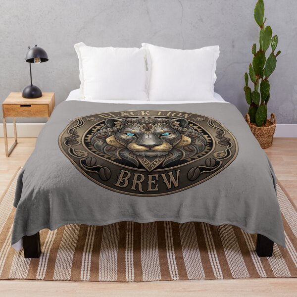 Item preview, Black Lion Brew Badge Mecha Robot Design-84 designed and sold by IsaacKelly2121.