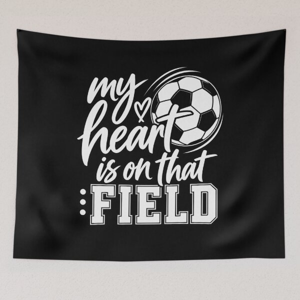 Item preview, My Heart Is on That Field Women's Soccer Graphic T-Shirt – Soccer Player Gift, Soccer Mom Graphic Tee designed and sold by Trendably.