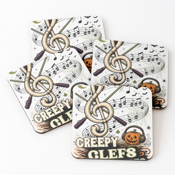 Item preview, Creepy Clefs & Cadences – Halloween Music Teacher designed and sold by BachoOffBit.