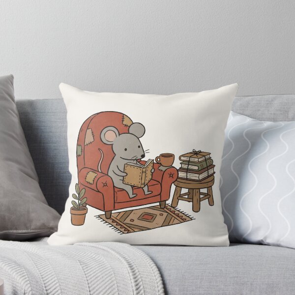 Item preview, Cozy Mouse Reading a Book Cute Book Lover Illustration designed and sold by IriArt-Designs.