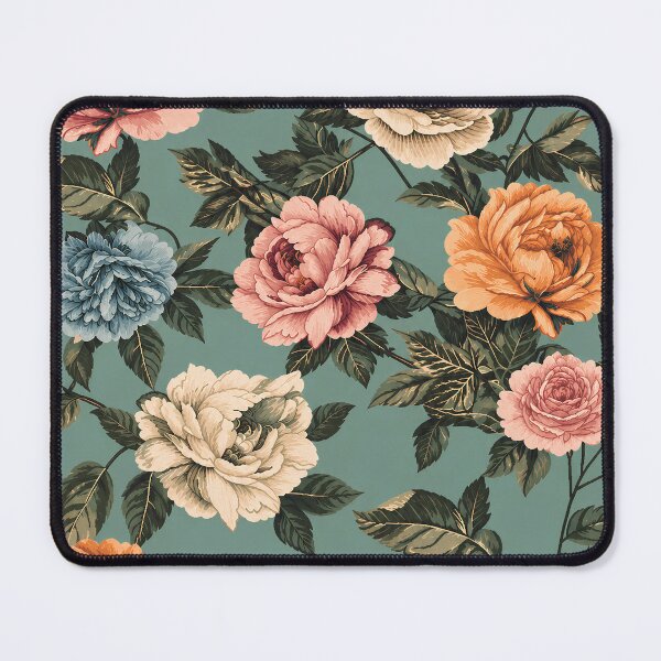 Item preview, Vintage Garden Roses Floral Pattern designed and sold by Sandy Beach Decor.