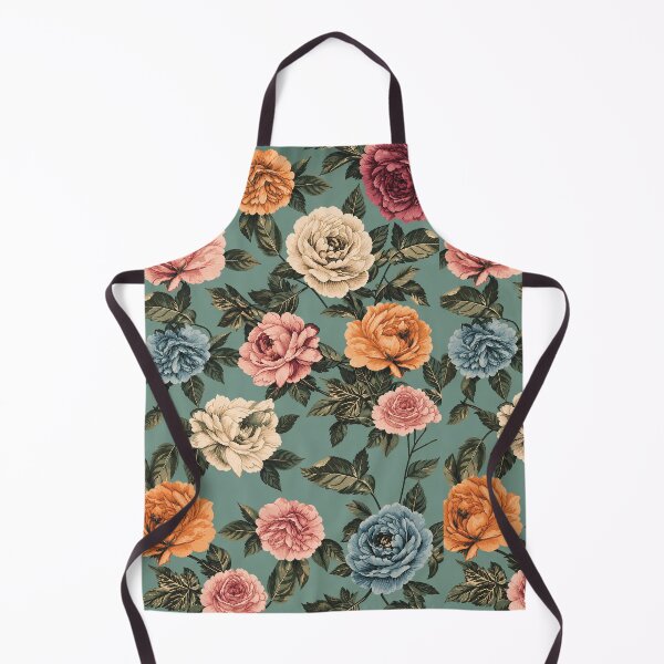 Item preview, Vintage Garden Roses Floral Pattern designed and sold by Sandy Beach Decor.