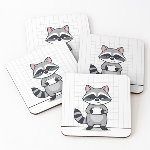 Item preview, Raccoon Bandit in the Midnight Mugshot Lineup designed and sold by PictorialWhimsy.