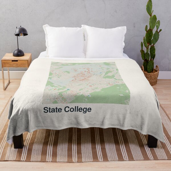 Item preview, State College Minimalistic Map Art designed and sold by MapsNerd.