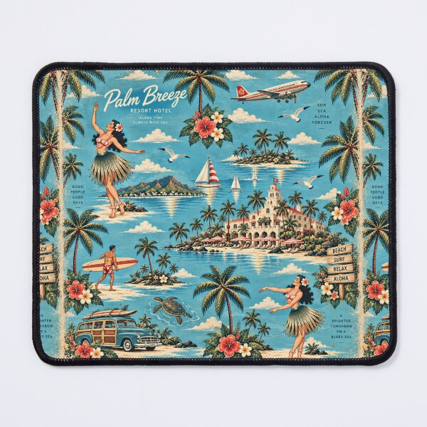 Item preview, Old Retro Hawaii – Vintage Hula & Tropical Island Pattern 2 +91BIRD designed and sold by Plus91BIRD.