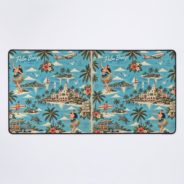 Item preview, Old Retro Hawaii – Vintage Hula & Tropical Island Pattern 2 +91BIRD designed and sold by Plus91BIRD.