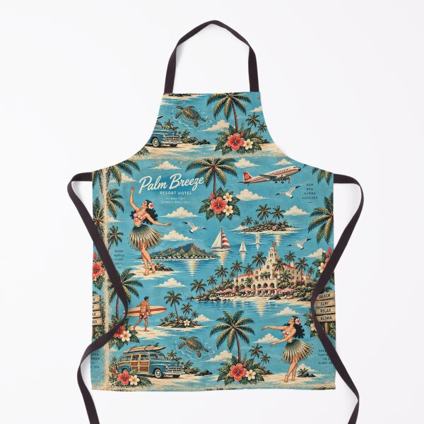 Item preview, Old Retro Hawaii – Vintage Hula & Tropical Island Pattern 2 +91BIRD designed and sold by Plus91BIRD.
