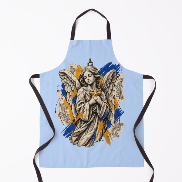 Item preview, The Christmas Angel Protects Wishes With Golden Wings designed and sold by Honu2025.