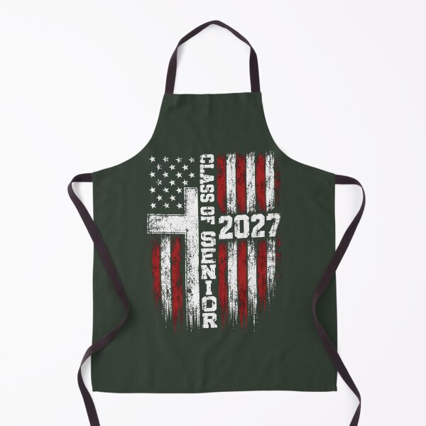 Item preview, Christian Senior Class Of 2027 American Flag Cross Graduation Oversized T-Shirt designed and sold by OfGivingArt.