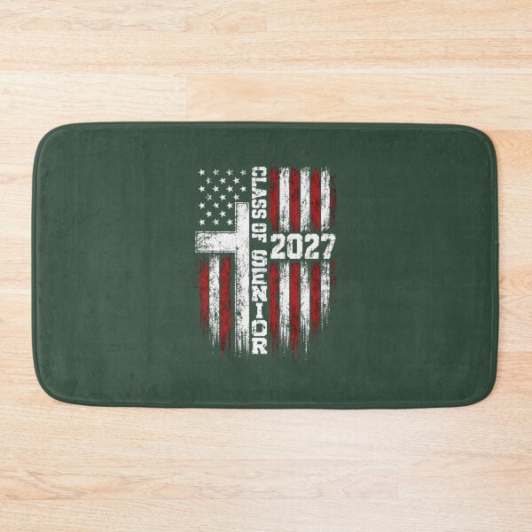 Item preview, Christian Senior Class Of 2027 American Flag Cross Graduation Oversized T-Shirt designed and sold by OfGivingArt.