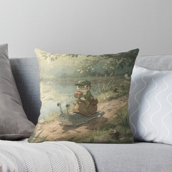 Item preview, Frog Courier Racing to Deliver on a Speeding Snail designed and sold by PictorialWhimsy.