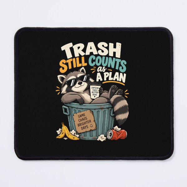 Item preview, Trash Still Counts as a Plan Funny Raccoon Coffee Chaos Humor Design designed and sold by BDLuck2021.