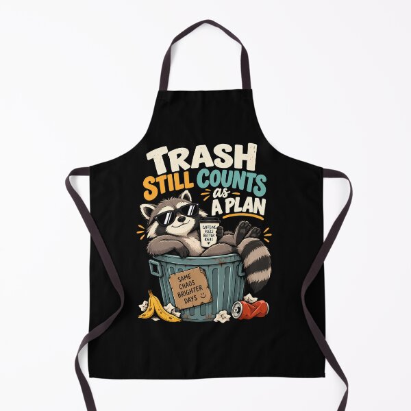 Item preview, Trash Still Counts as a Plan Funny Raccoon Coffee Chaos Humor Design designed and sold by BDLuck2021.