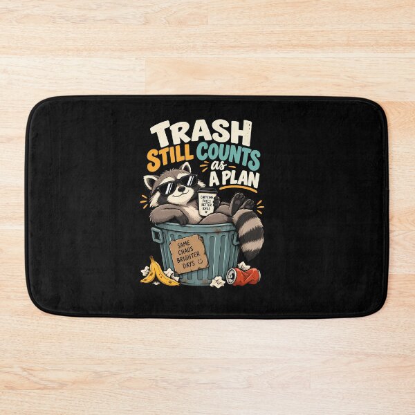 Item preview, Trash Still Counts as a Plan Funny Raccoon Coffee Chaos Humor Design designed and sold by BDLuck2021.