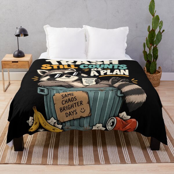 Item preview, Trash Still Counts as a Plan Funny Raccoon Coffee Chaos Humor Design designed and sold by BDLuck2021.