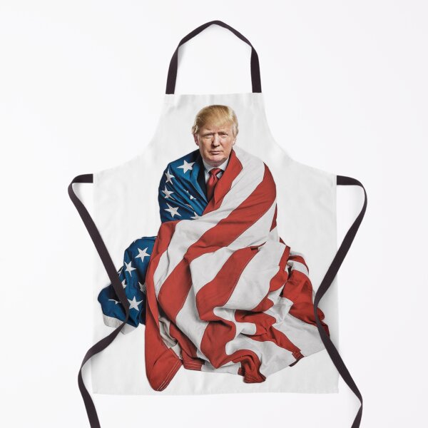 Aperçu de l'œuvre Donald Trump enveloppé dans le drapeau américain créée et vendue par 4U---Store.