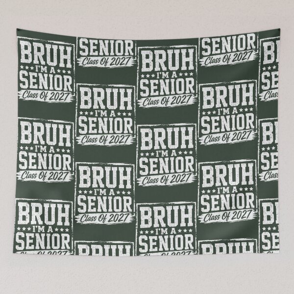 Item preview, Bruh I_m A Senior Class Of 2027 Funny High School Graduation Oversized T-Shirt designed and sold by OfGivingArt.