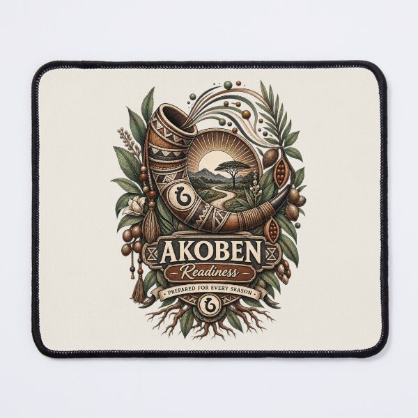 Item preview, Akoben – Symbol of Readiness | Adinkra Wisdom Collection designed and sold by 'VARI'.