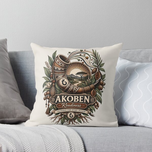 Item preview, Akoben – Symbol of Readiness | Adinkra Wisdom Collection designed and sold by 'VARI'.