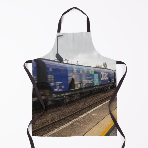 Item preview, Drax Freight Train Passing Whitley Bridge Station designed and sold by ArtworkNorth.