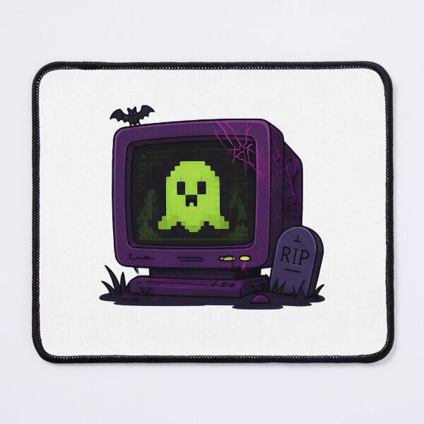 Item preview, Retro Computer Pixel Ghost Spooky Tech designed and sold by aysenism.