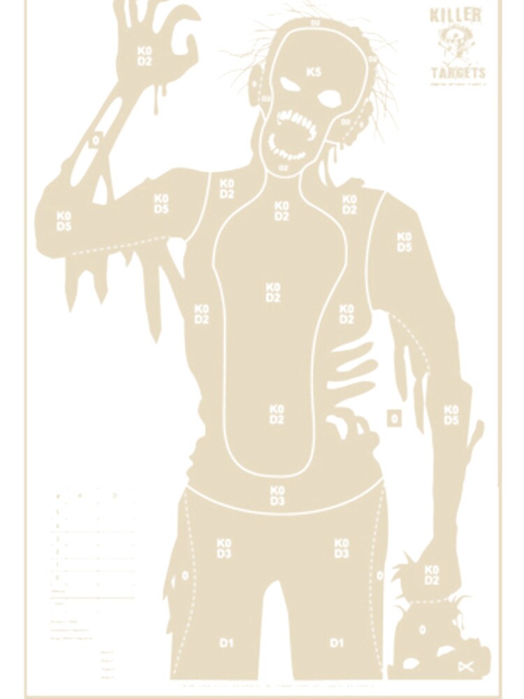 Thumbnail 4 of 4, iPhone Case, Undead Target Sheet designed and sold by RiseAgainComics.