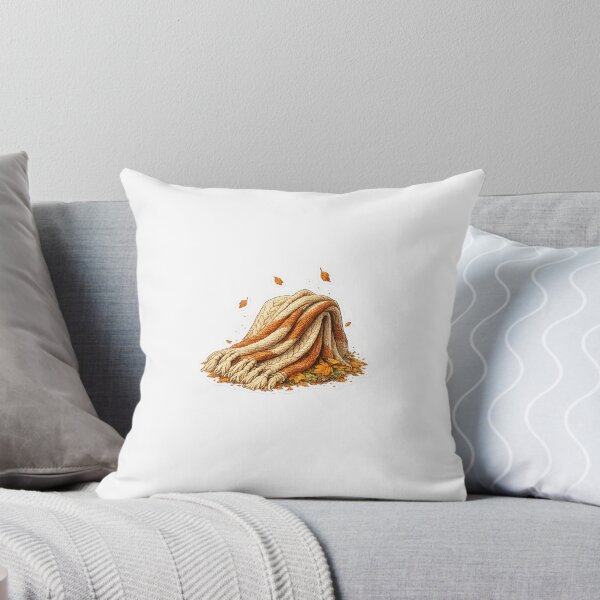 Item preview, Cozy Fall Blanket Sticker | Hygge Autumn Knit Aesthetic | Warm Rustic Decor designed and sold by PawsAndpetalstudio.