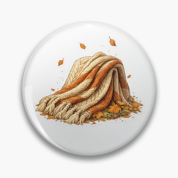Item preview, Cozy Fall Blanket Sticker | Hygge Autumn Knit Aesthetic | Warm Rustic Decor designed and sold by PawsAndpetalstudio.