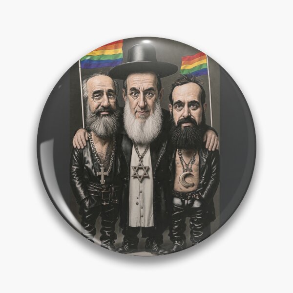 Item preview, Three Faiths, One Pride – Interfaith Rainbow Unity designed and sold by davitabros.