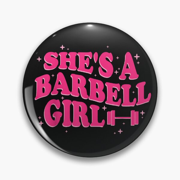 Item preview, She's A Barbell Girl Weightlifting Fitness designed and sold by SiroBellucci.